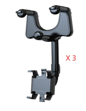 Rearview Mirror Phone Holder For Car Rotatable