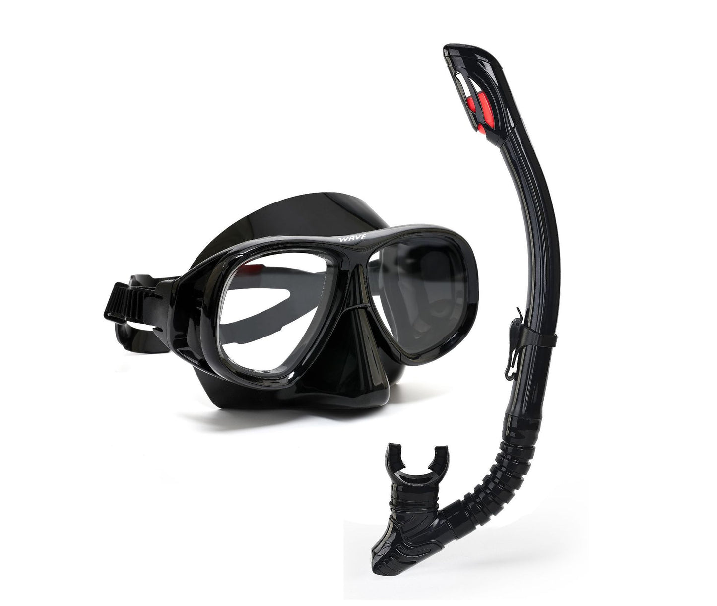 Wave Snorkeling Set Diving Goggles Diving Set Full Dry Breathing Apparatus with Prescription Lenses