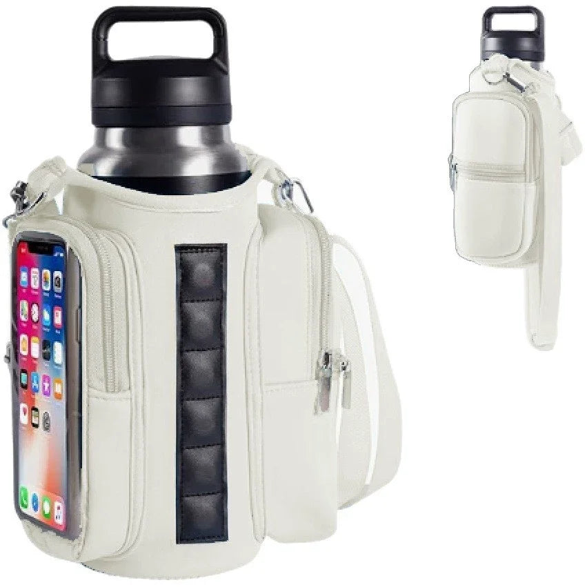 Magnetic Gym Bags for Men Women with Strap,Bag Water Bottle Holder for Travel, Work,Sports,Water Bottle Sling Bag with Pocket