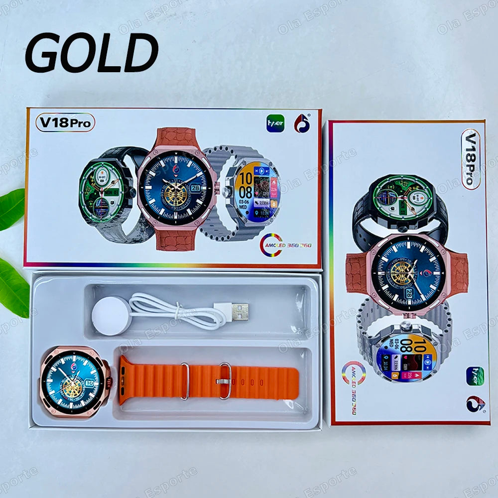 Smart Watch Men Women 1.52" Bluetooth 5.4 Voice Call GPS Smartwatch Heart Rate Sleep Monitoring Fitness Sports Watche Waterproof