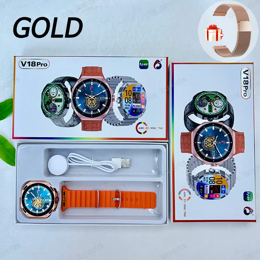 Smart Watch Men Women 1.52" Bluetooth 5.4 Voice Call GPS Smartwatch Heart Rate Sleep Monitoring Fitness Sports Watche Waterproof