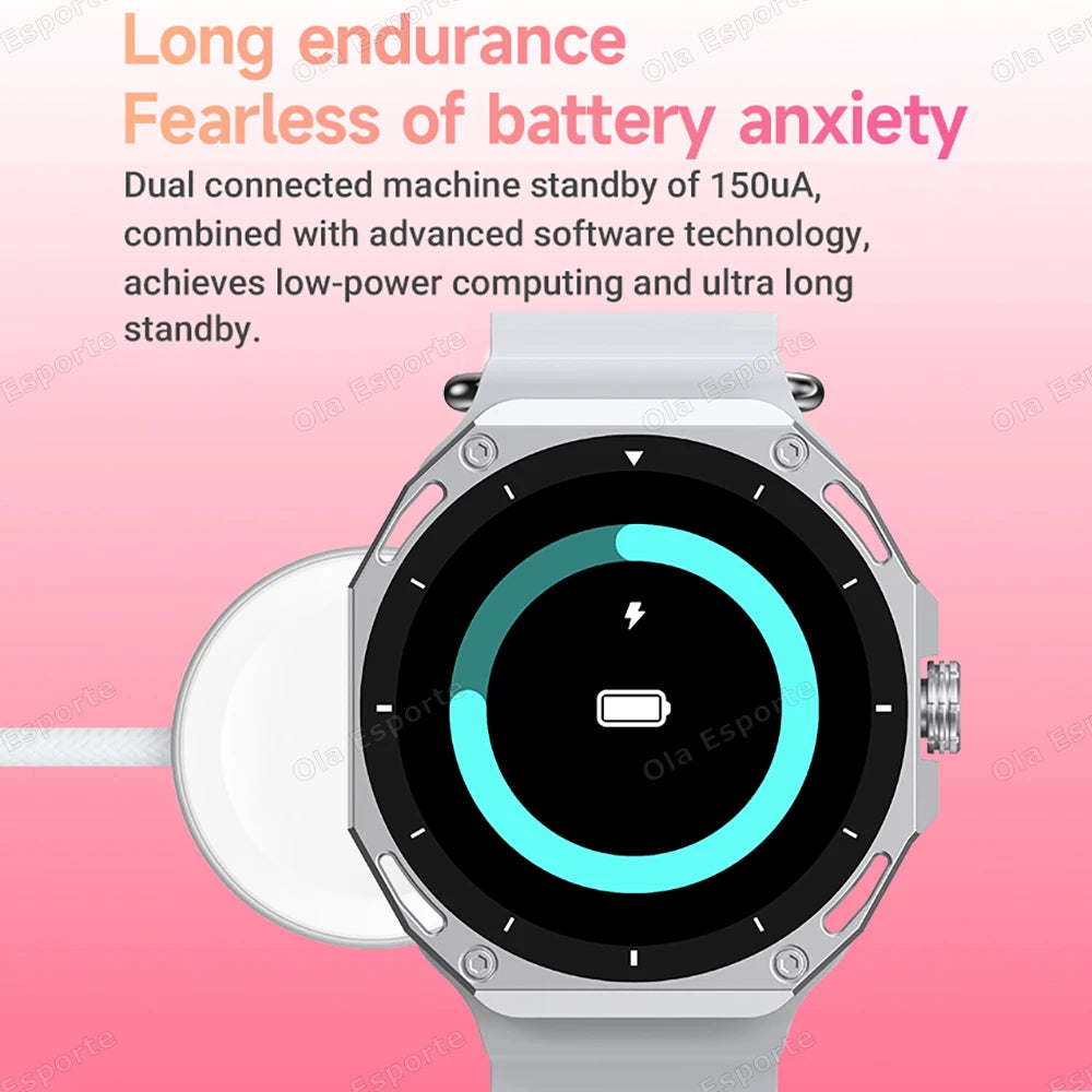 Smart Watch Men Women 1.52" Bluetooth 5.4 Voice Call GPS Smartwatch Heart Rate Sleep Monitoring Fitness Sports Watche Waterproof