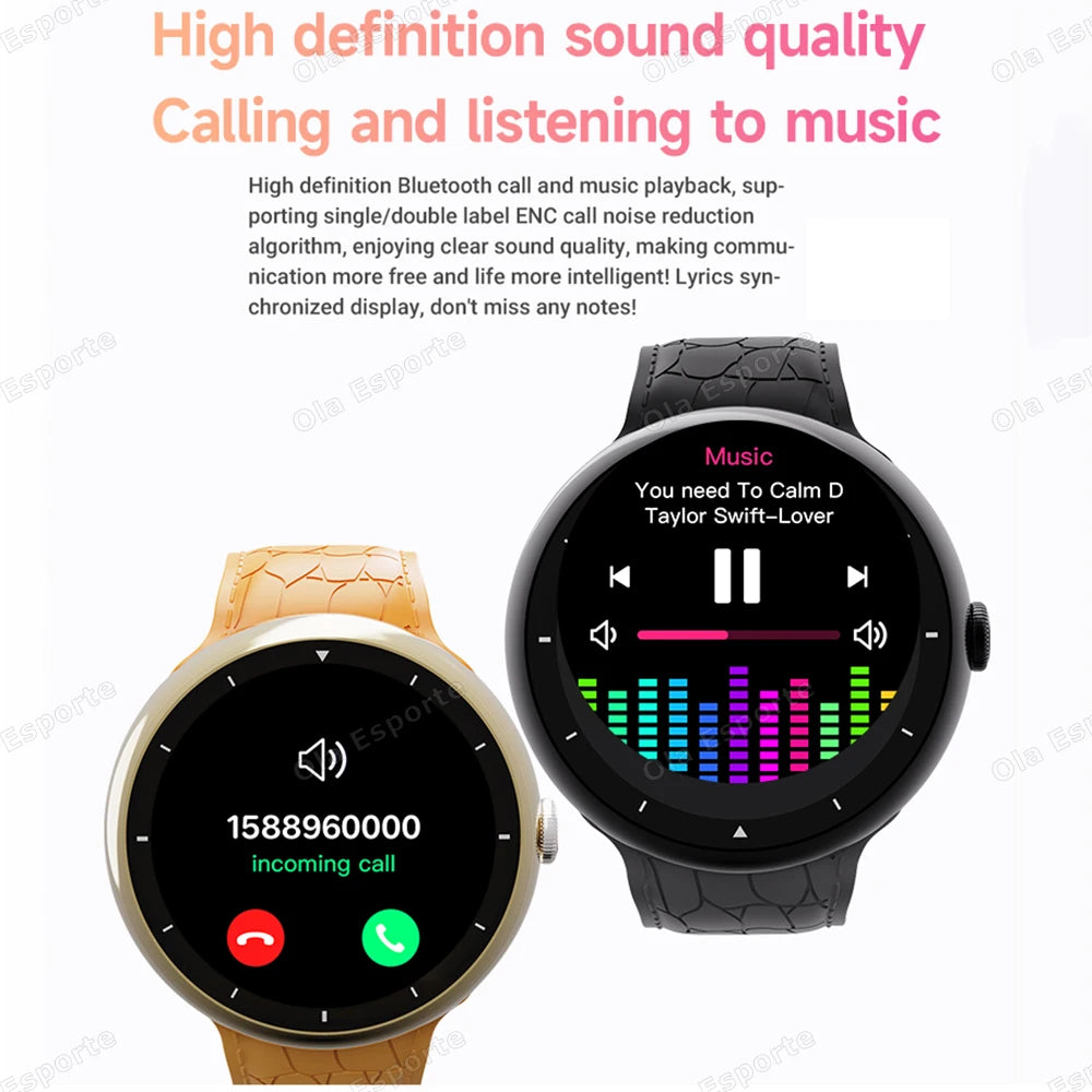 New Fashion Smart Watch 2025 Bluetooth Call Man Woman Heart Rate Health Monitoring Sports Waterproof Smartwatch for Android IOS