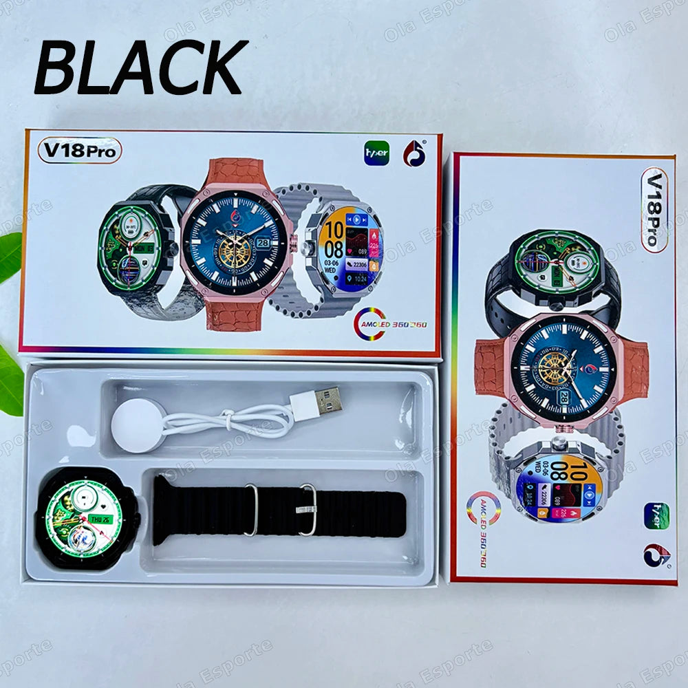 Smart Watch Men Women 1.52" Bluetooth 5.4 Voice Call GPS Smartwatch Heart Rate Sleep Monitoring Fitness Sports Watche Waterproof