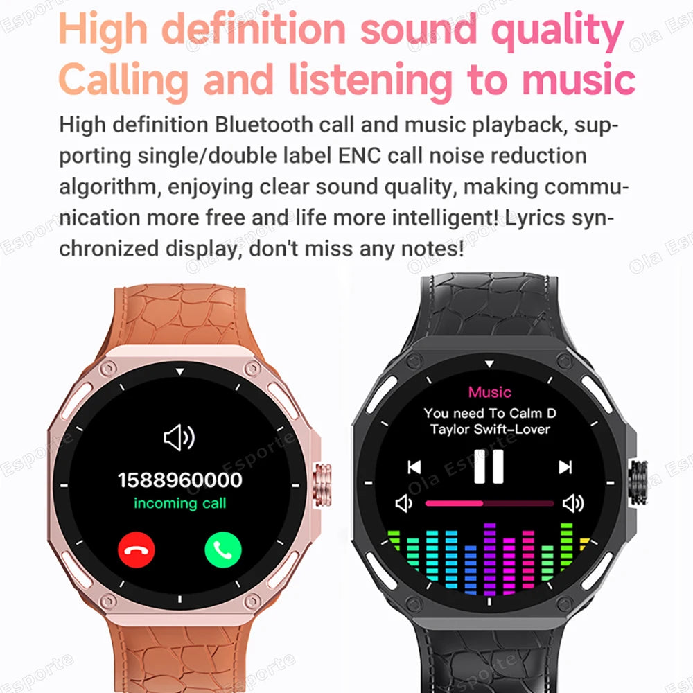 Smart Watch Men Women 1.52" Bluetooth 5.4 Voice Call GPS Smartwatch Heart Rate Sleep Monitoring Fitness Sports Watche Waterproof