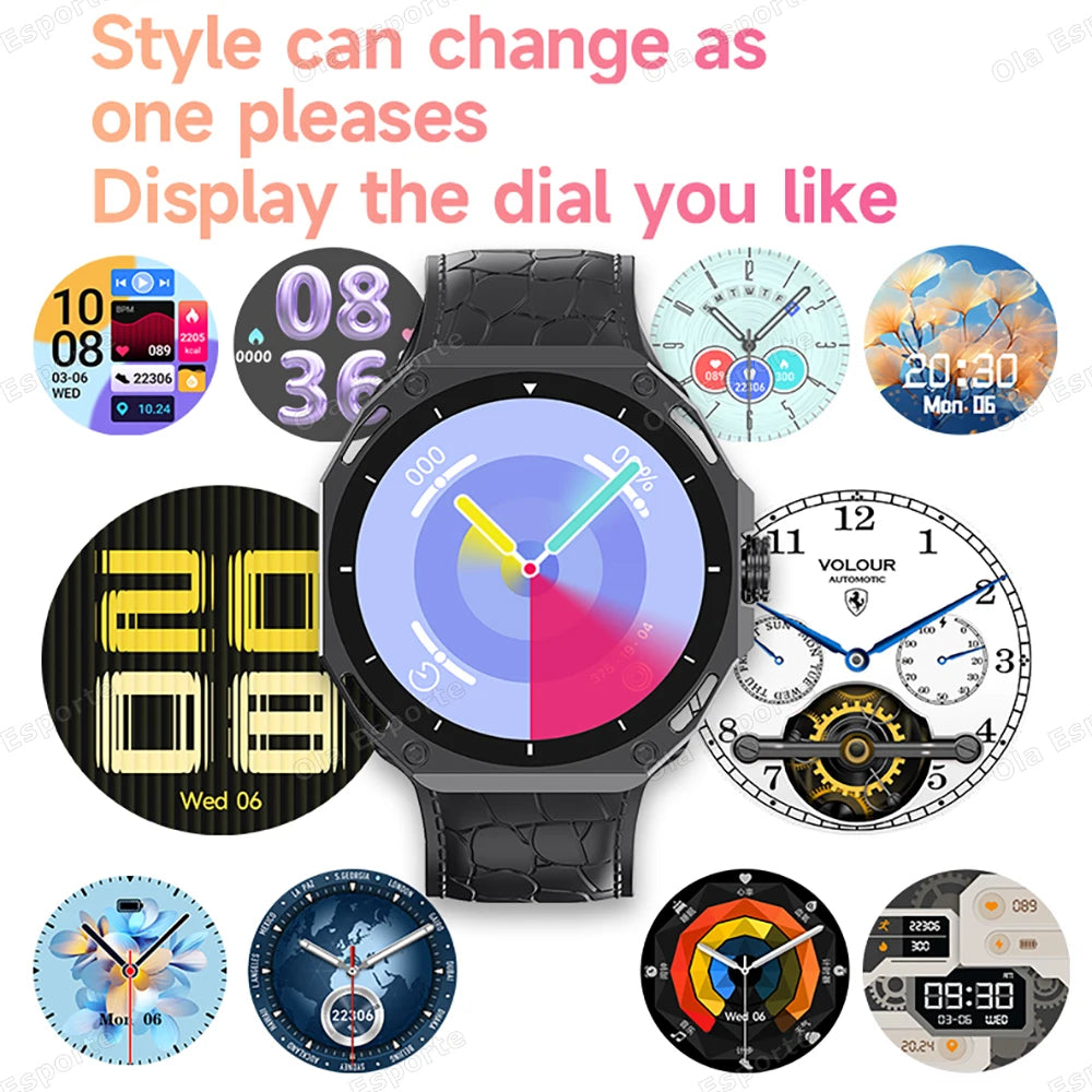 Smart Watch Men Women 1.52" Bluetooth 5.4 Voice Call GPS Smartwatch Heart Rate Sleep Monitoring Fitness Sports Watche Waterproof