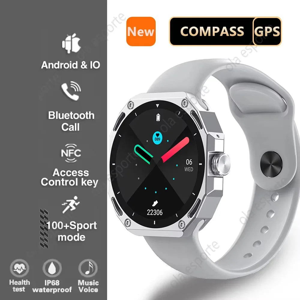 Smart Watch Men Women 1.52" Bluetooth 5.4 Voice Call GPS Smartwatch Heart Rate Sleep Monitoring Fitness Sports Watche Waterproof