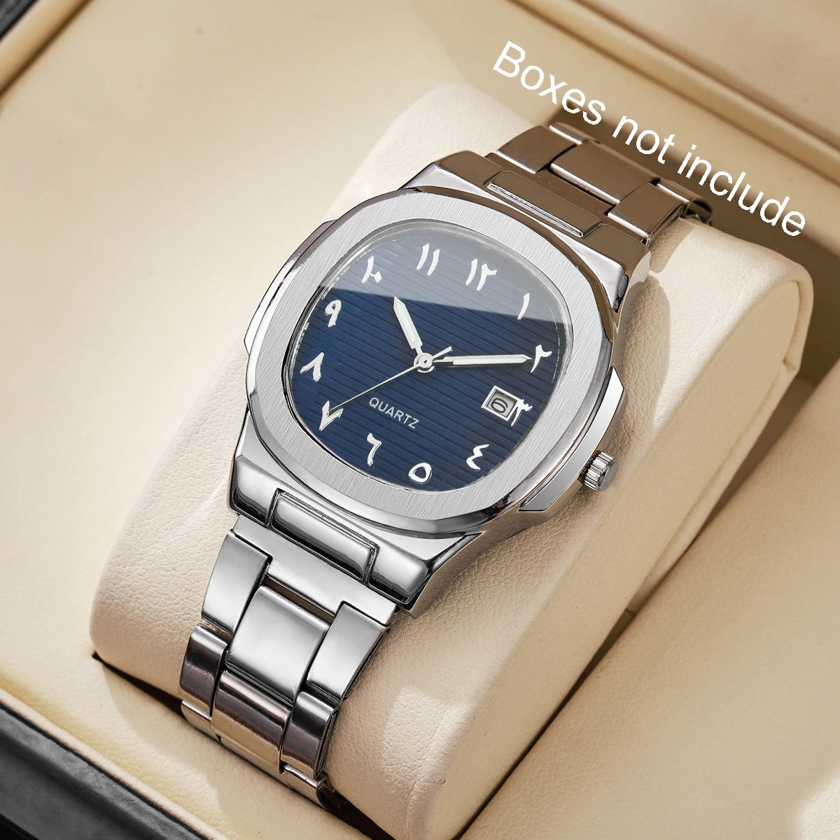 1/2/4PCS Luxury Men Business Watches Fashion Square Dial Quartz Wristwatch For Man Clock With Calendar Reloj Hombre (WithoutBox)
