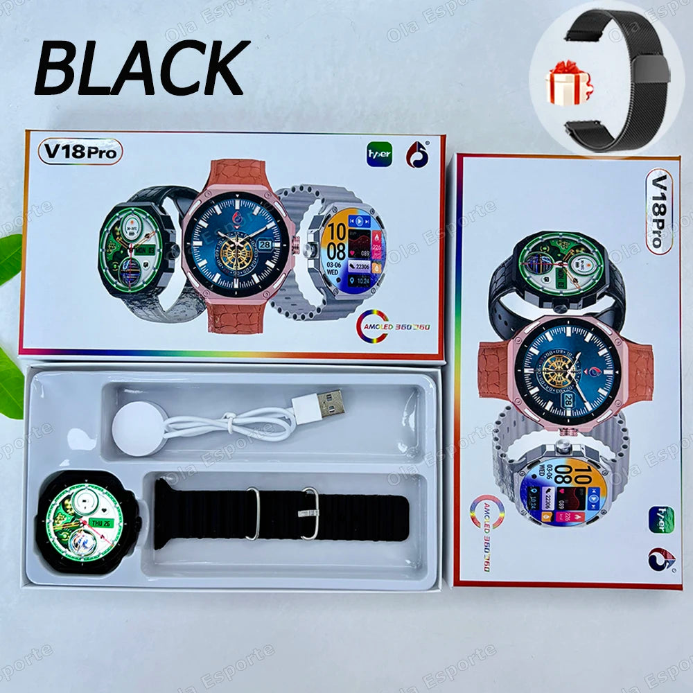 Smart Watch Men Women 1.52" Bluetooth 5.4 Voice Call GPS Smartwatch Heart Rate Sleep Monitoring Fitness Sports Watche Waterproof