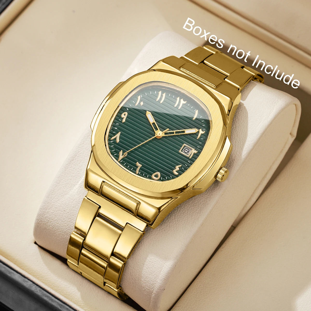 1/2/4PCS Luxury Men Business Watches Fashion Square Dial Quartz Wristwatch For Man Clock With Calendar Reloj Hombre (WithoutBox)