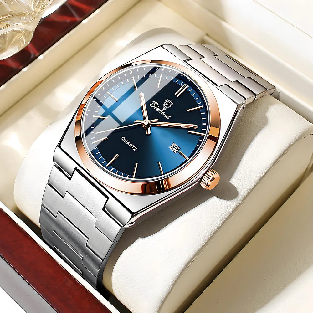 Men's Watch Waterproof Luminous Quartz Business Watch Fashion Leisure Watch Reloj W0034