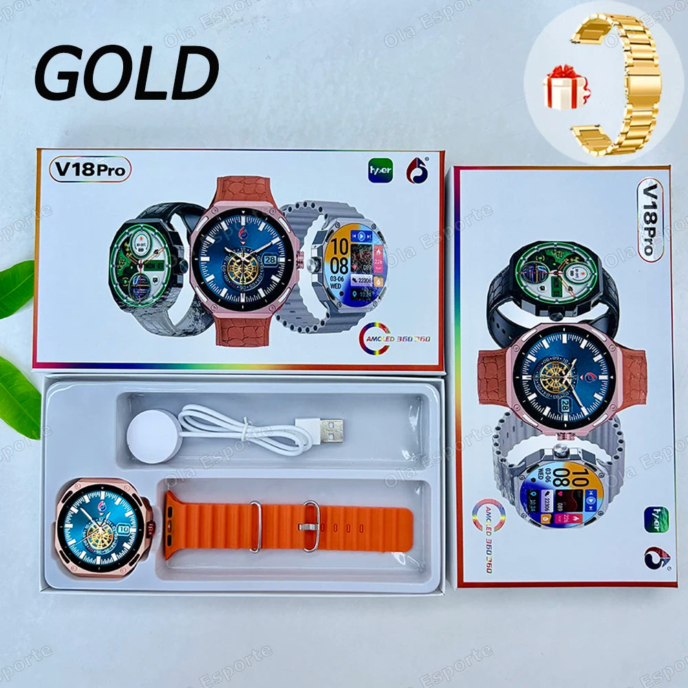 Smart Watch Men Women 1.52" Bluetooth 5.4 Voice Call GPS Smartwatch Heart Rate Sleep Monitoring Fitness Sports Watche Waterproof