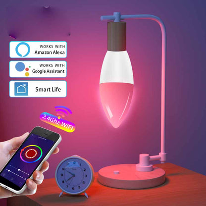 7599131acf314defb95171e6191c8b73 Smart WifI Led Lamp E14 RGB CW WW 